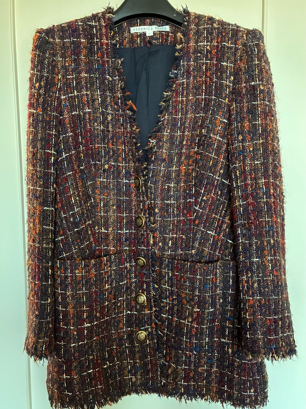 Veronica Beard Doris Tweed Dickey Jacket 6